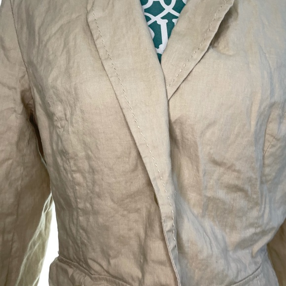 Merona Linen Tan Blazer - Picture 3 of 16